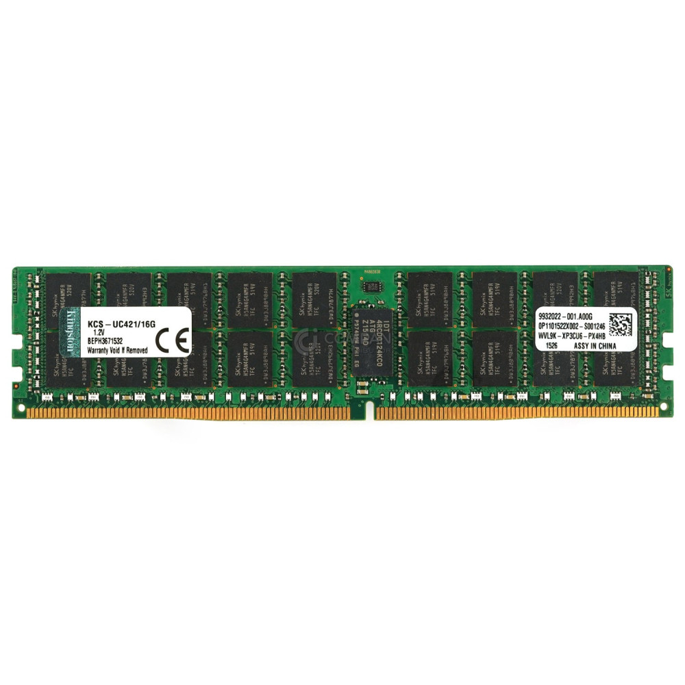 KCS-UC421-16G KINGSTON MEMORY 16GB 2RX4 PC4 17000P 2133P - KCS-UC421/16G